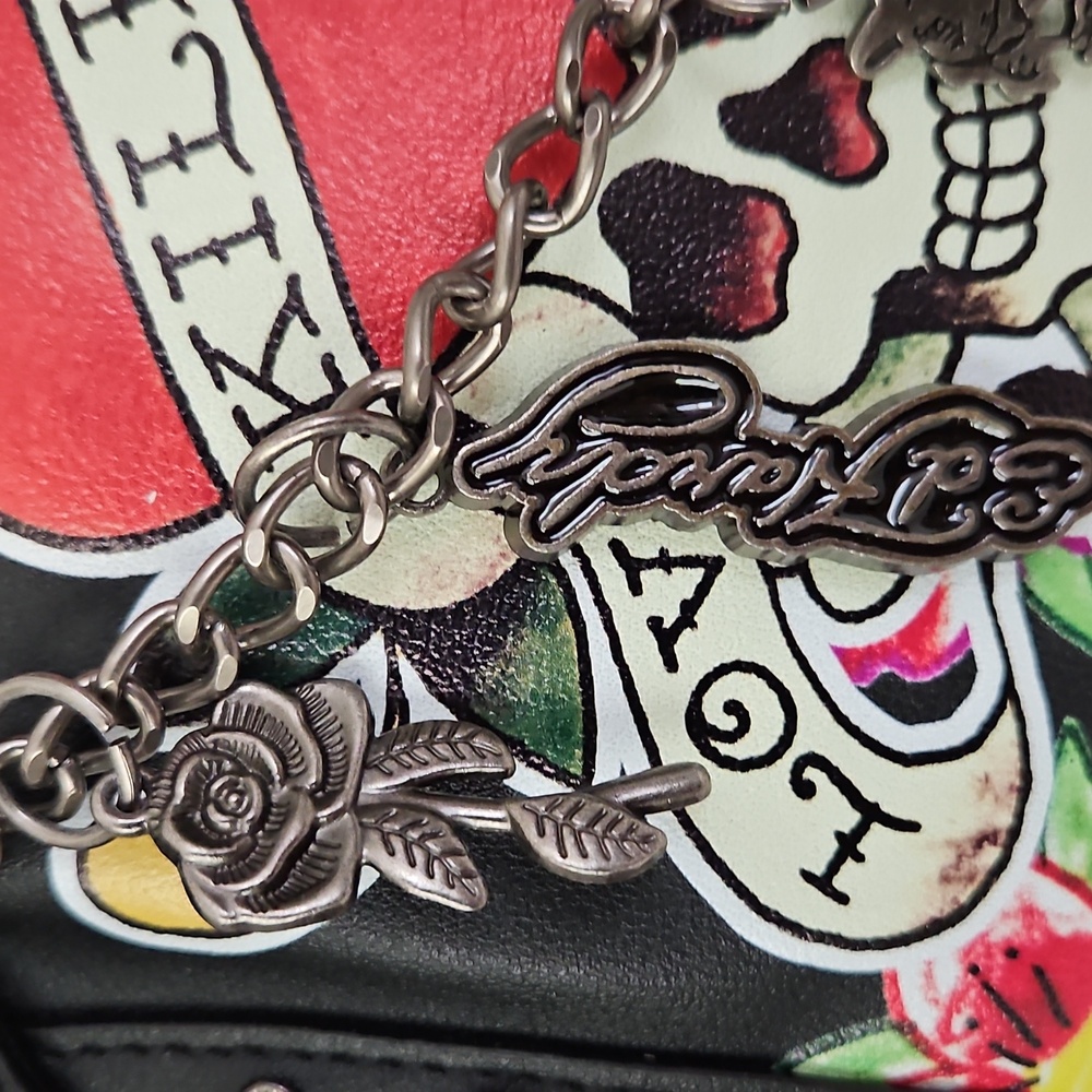 Ed Hardy NWT Charms Satchel - Picture 4 of 10